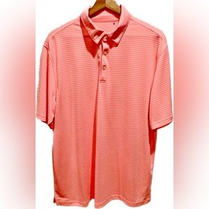 Walter Hagen Men’s Essentials Texture Stripe Golf Polo Shirt